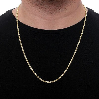 Corrente Cirillo Semijoias Cordão Baiano CR.05-50 Folheado a Ouro 18k 12,5grs