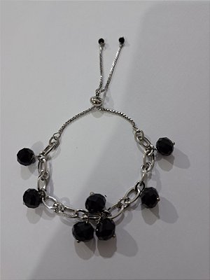 Pulseira Moderna Bolinhas Aço Cirúrgico Antialérgico 3016