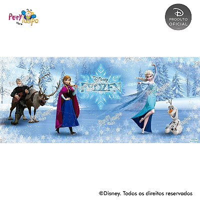 Painel de festa Decorativo - Frozen Neve - 7,0m x 3,0m