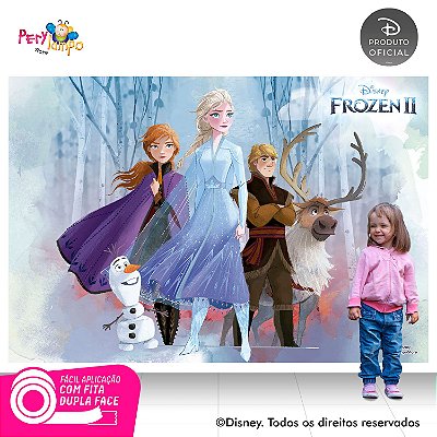 Painel De Festa Decorativo Frozen 2 - Turma 1 - 2,20m x 1,45m