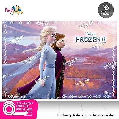Painel De Festa Decorativo Frozen 2 - Reino - 1,45m x 1,00m