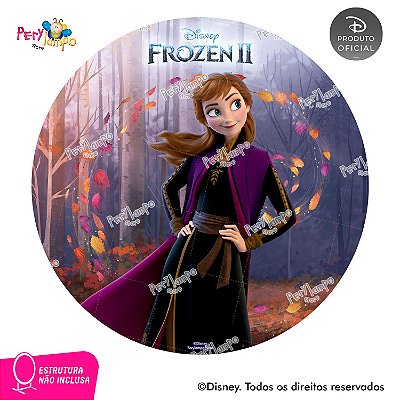 Painel Decorativo Redondo - Frozen 2- Anna Sensações - 1,45D
