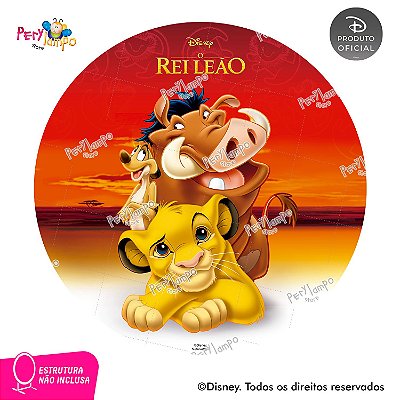 Painel Decorativo Redondo - O Rei Leão Clássico - 1,45D