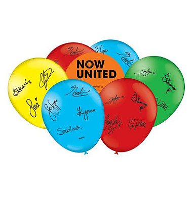 Balões Látex 9" Especial Now United 
