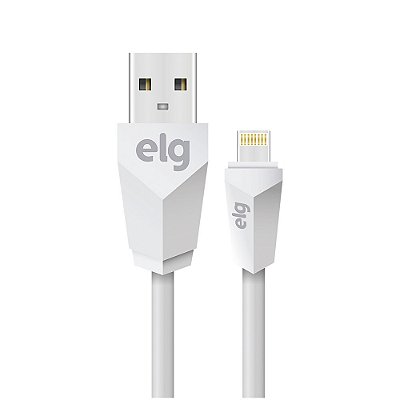Cabo ELG Lightning L820 bco 2 metros para iphone 1 ano de garantia