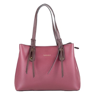 BOLSA DE LUXO GOLDEN FENIX MARSALA COM 3 DIVISORIAS