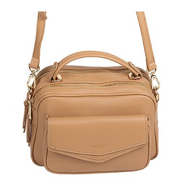 BOLSA DE PASSEIO LUXURI GOLDEN FENIX TRANSVERSAL