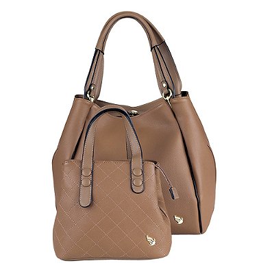 BOLSA DE LUXO GOLDEN FENIX  LAIS FLEX  OMBRO COM KIT