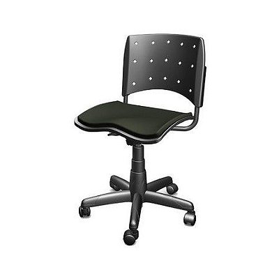 Cadeira secretaria ergoplax sem braço cor preta