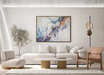 Abstrato Azul marmorizado