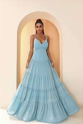 Vestido Shirley Azul Serenity