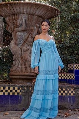 Vestido Luísa Azul