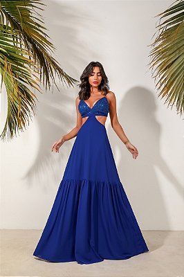 Vestido Ivana Azul Royal