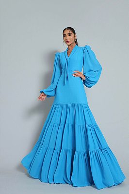 Vestido Vanusa Azul Tiffany
