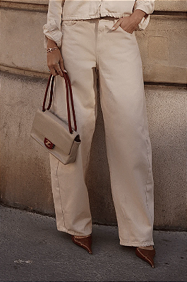 Calça Balloon Aveia