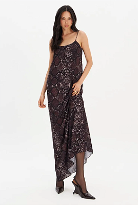 Vestido Super Midi Snake