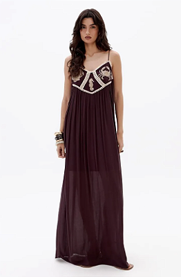 Vestido Longo Bordado