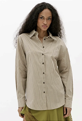 Camisa Oversized Listrada