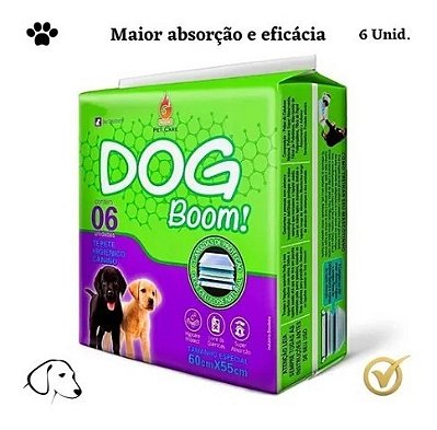 Tapete Higienico Para Caes Pet Cachorro Sanitario Canino Descartavel  60cm x 55cm Dog Boom!