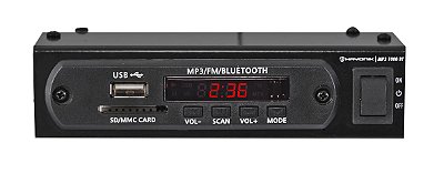 Módulo Pré Amplificador C/ FM/USB/MP3/Bluetooth MP3 1000BT Preto HAYONIK