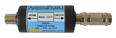 Antenna protect DZ9101  - Protetor para utilização em cabos coaxiais (antenas parabólicas e DTH)