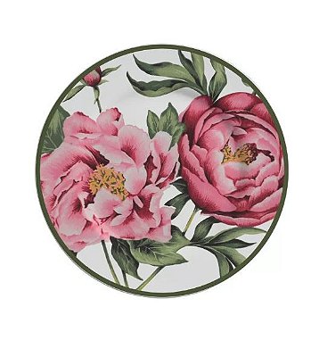 Prato Sobremesa Cerâmica Peony Rose 20,5cm 7516103