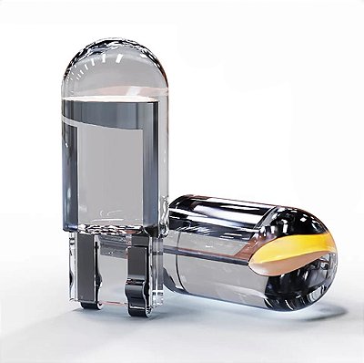 Par de Lâmpada Pingo T10 LED COB W5W VIDRO