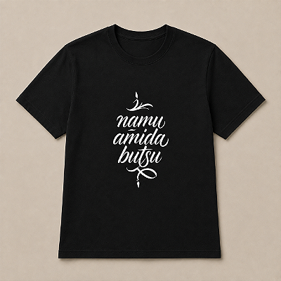 Camiseta PRETA - Namu-Amida-Butsu
