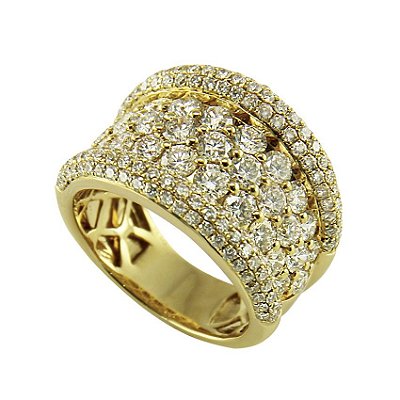 Anel em Ouro  c/ Diamantes   -  cod 01014165