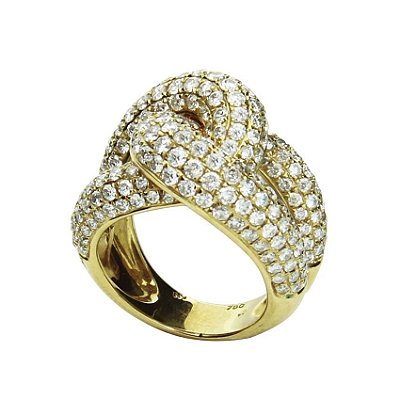 Anel em Ouro  c/ Diamantes   -   cod 01045737
