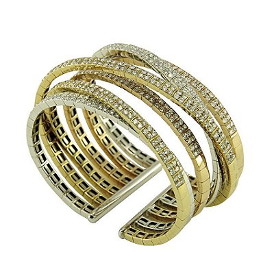 Bracelete de Ouro c/ Diamantes   - cod 05045229