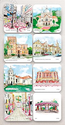 Kit 8 Porta Copos Magnéticos Juiz de Fora