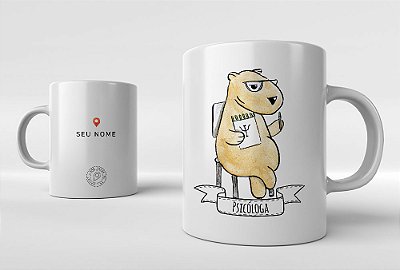 Caneca Capi Psicóloga(o)