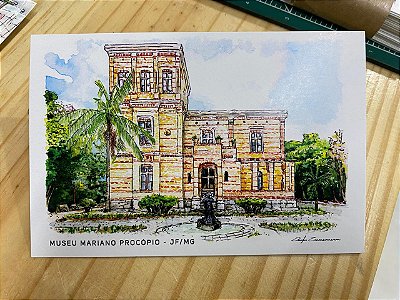 Cartão Postal - Museu Mariano Procópio Tijolinho
