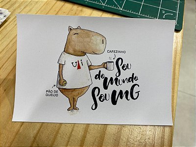 Cartão Postal - Capi MG - Sou do mundo