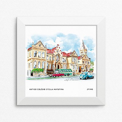 Quadro Antigo Colégio Stella Matutina - Juiz de Fora