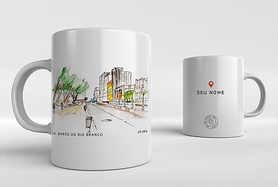 Caneca Av. Rio Branco - Juiz de Fora