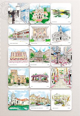 Kit 15 Porta Copos Magnéticos Juiz de Fora