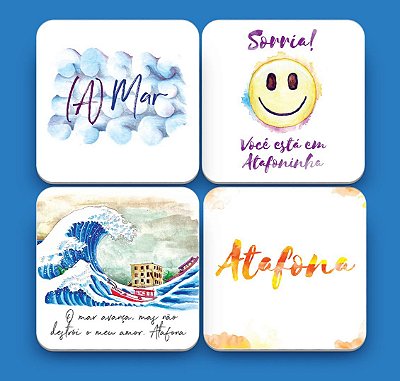 Kit 4 Porta Copos - Atafona