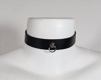 Choker Fashion em couro legitimo