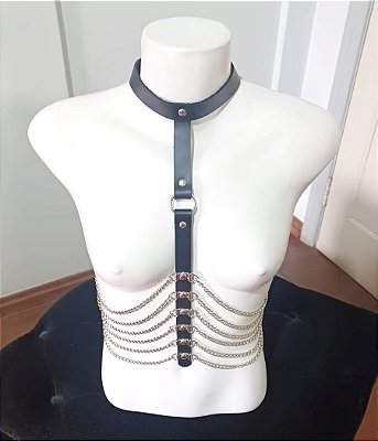 Arreio Harness feminino em couro