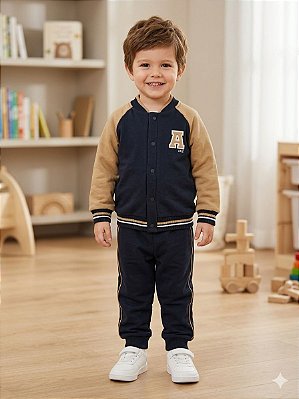 conjunto akz preto/mostarda 65237