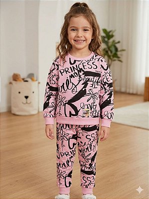 Conjunto Infantil Fashion Girl Rosa 24321