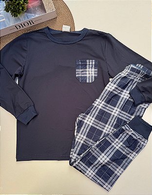 Pijama Infantil Menino Com Blusa De Manga Longa- 19588