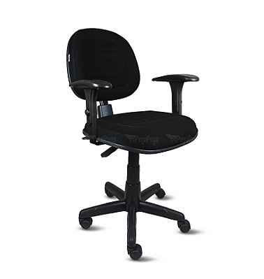 Cadeira Executiva Ômega Ergonômica c/ Costura c/ Back System c/ Braços – Crepe – PP23 / Promoção / Em estoque