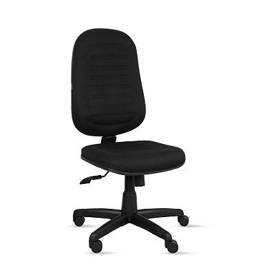 Cadeira Presidente Ômega c/ Costura Base Giratória Relax - Tecido Crepe - PP222