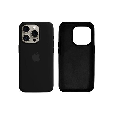 Capa de Silicone Compatível com iPhone 15 Pro Max
