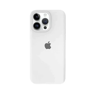 Capa de Silicone Compatível com iPhone 13 Pro - Branca