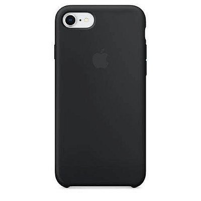 Capa Case Apple Silicone para iPhone 7 8 - Preta