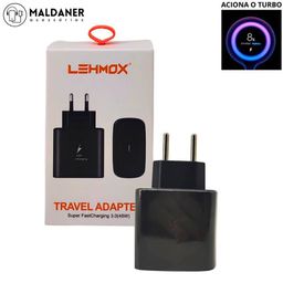 Fonte de Carregamento Tipo-C 45W Anatel - LEHMOX LE-356